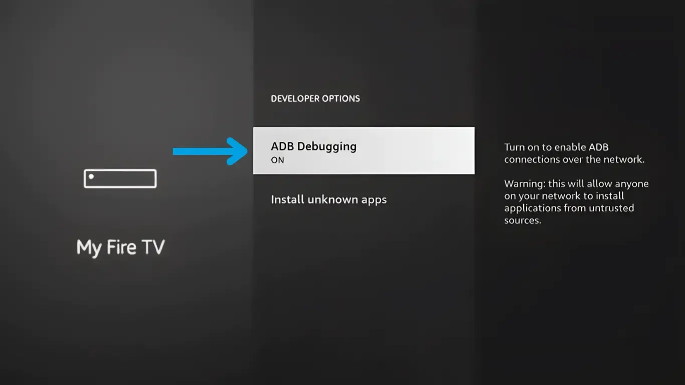 ADB debugging turned on