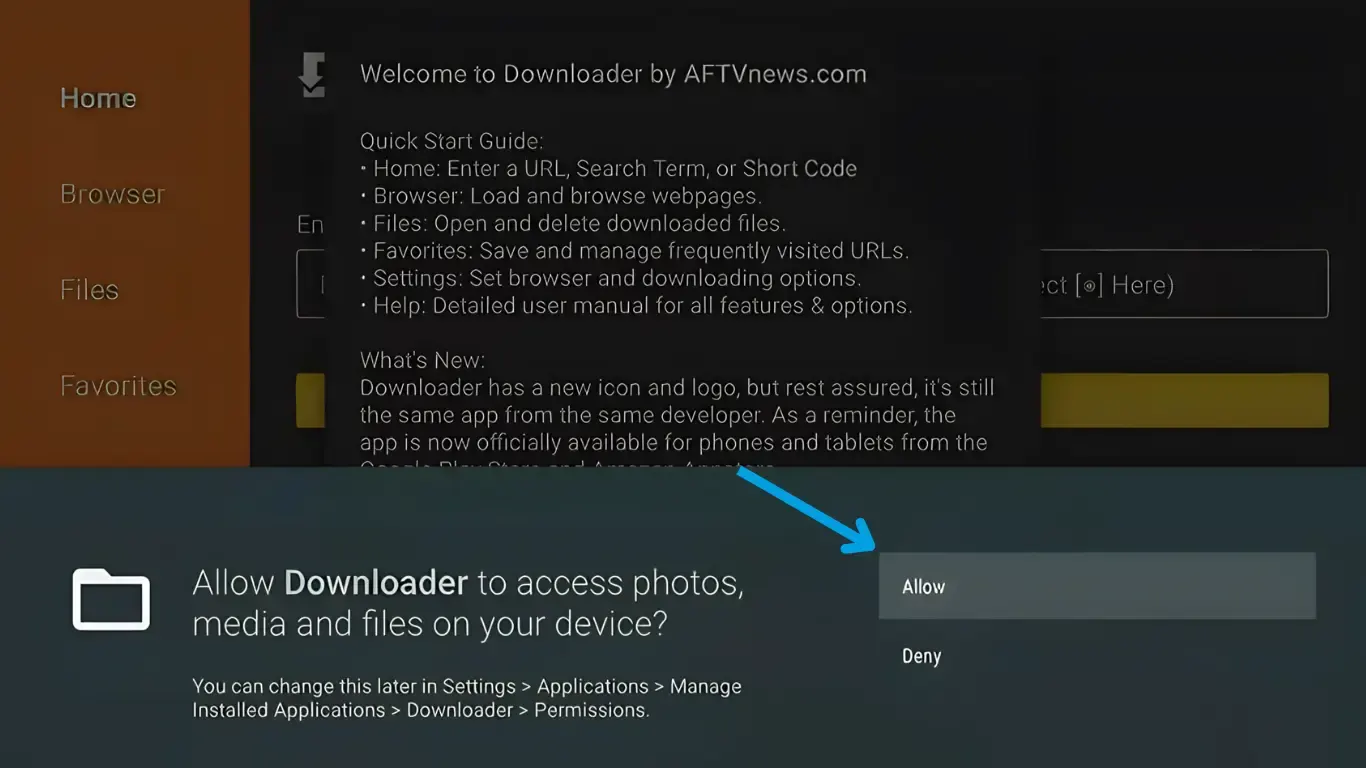 Allow file system access